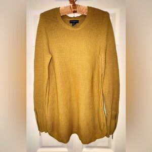 Cynthia Rowley Active Mustard Yellow Knit Sweater – Women’s XL. EUC